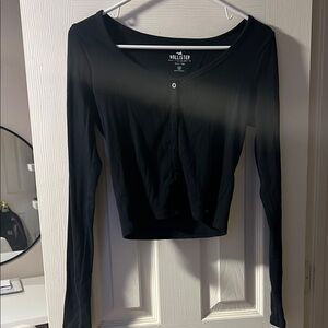 Hollister Women's Black Long Sleeve Top